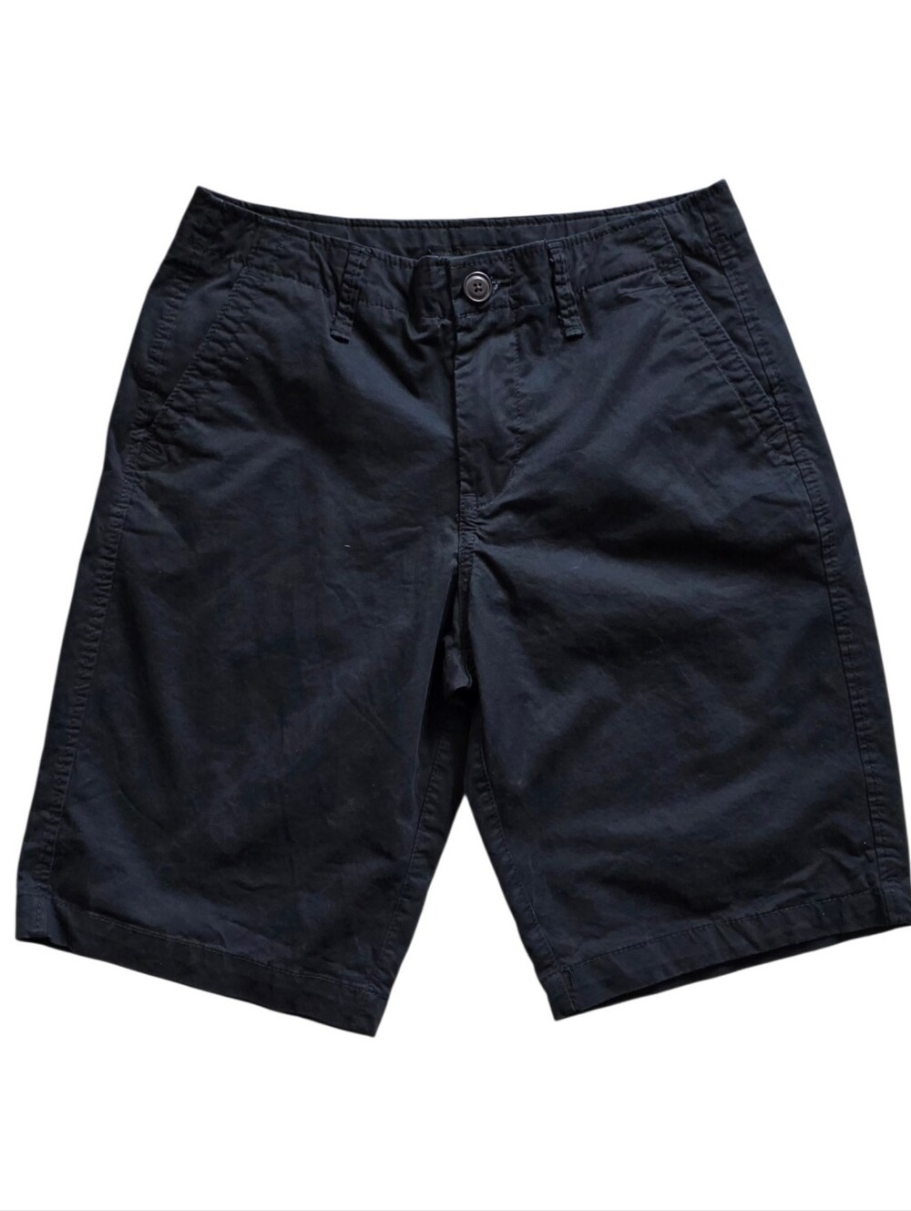 Aeropostale Size 28 Chino Black Flat Front Stretch Shorts